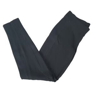 Anthro Pure + Good Black Moto Leggings XS Equestrian Ribbed Sport Riding Pants